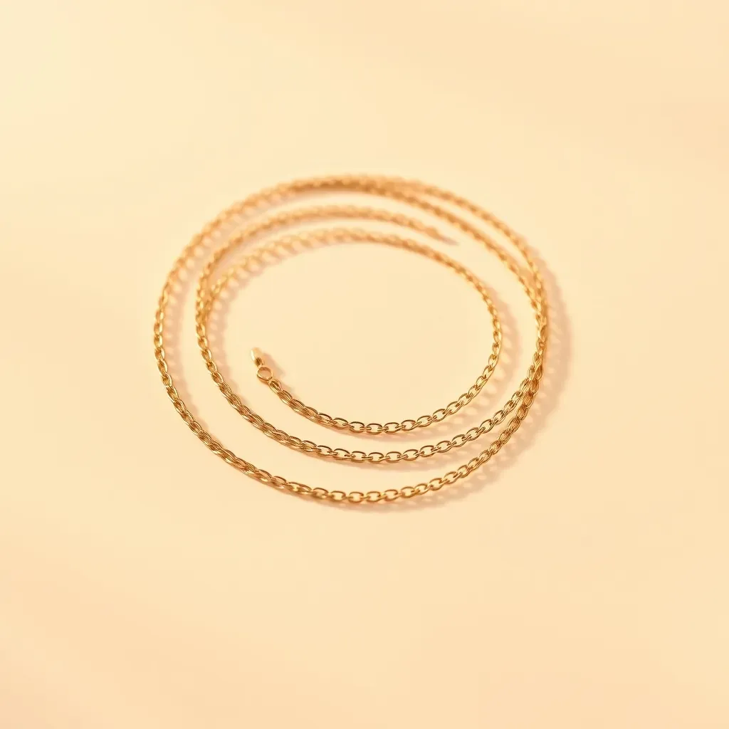 Collar Cadena Fina 18k