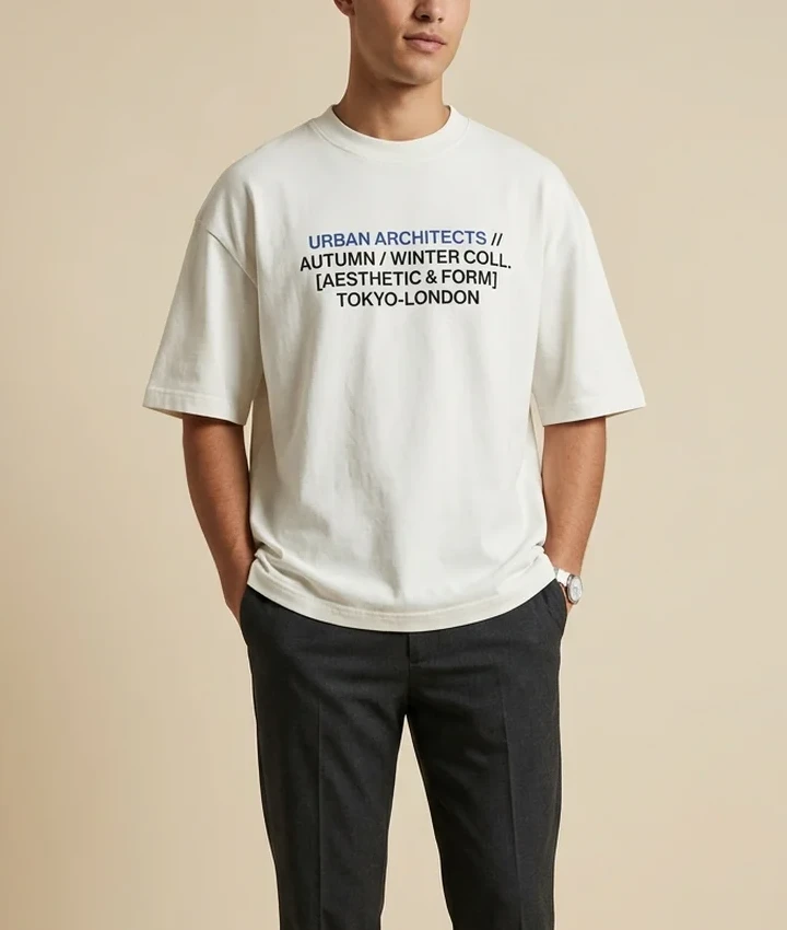 Perspectiva tres cuartos de Camiseta Graphic Couture