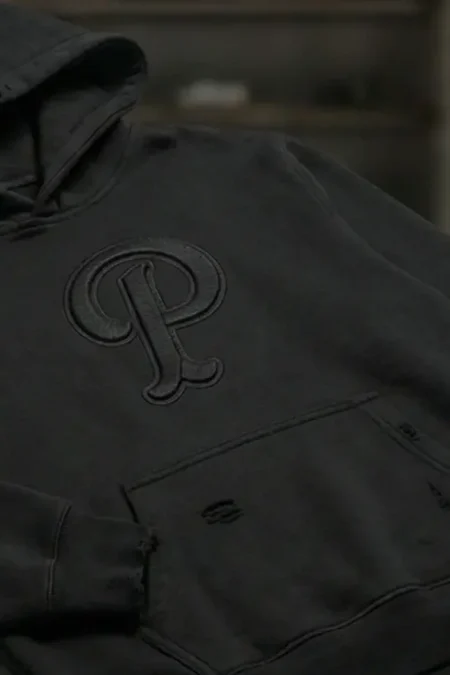 Detalle de confección y tejido de Hoodie Zavage Signature